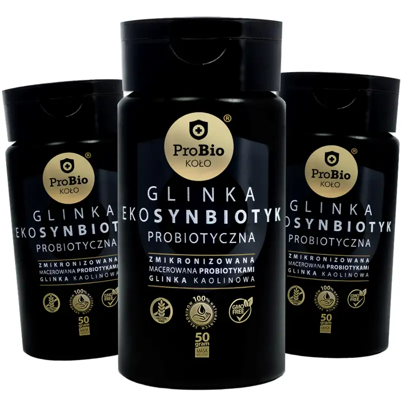 Probiotyk i synbiotyk glinka do ciała